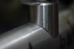 I didn't like the way that the Nova bosses fit this fork so I machined a custom part that fit better.