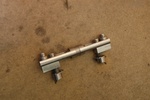 Everything assembled. The blocks will fit into the axle slots in wither direction for different spaings.
