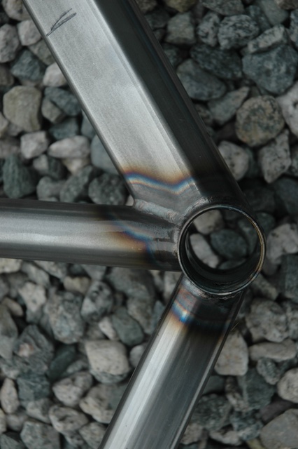 Closeup of bottom bracket.