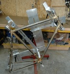 Bicycle Frame Mounted In The Jig