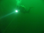 diver from below